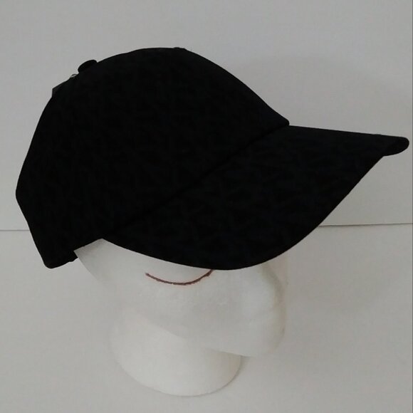 Michael Kors Black Logo Adjustable Strap Baseball Hat - Picture 8 of 13